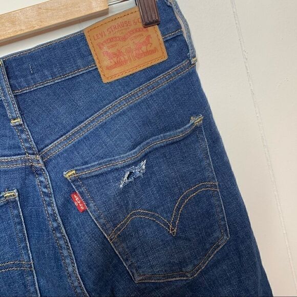 Levis Mile High Super Skinny Jeans Raw Hem 27 - Picture 7 of 9